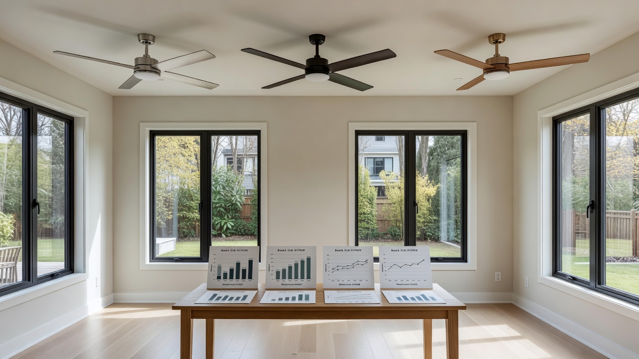 Quiet outdoor ceiling fan installation by HVAC contractor Toronto