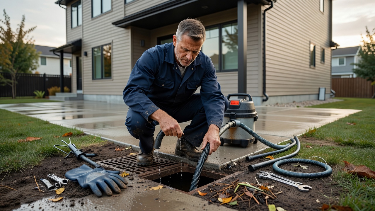 Deep cleaning drainage system in Markham