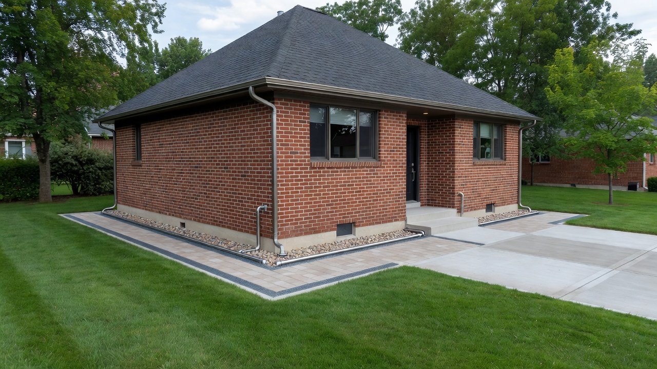 storm drainage installation in North York semi-detached homes