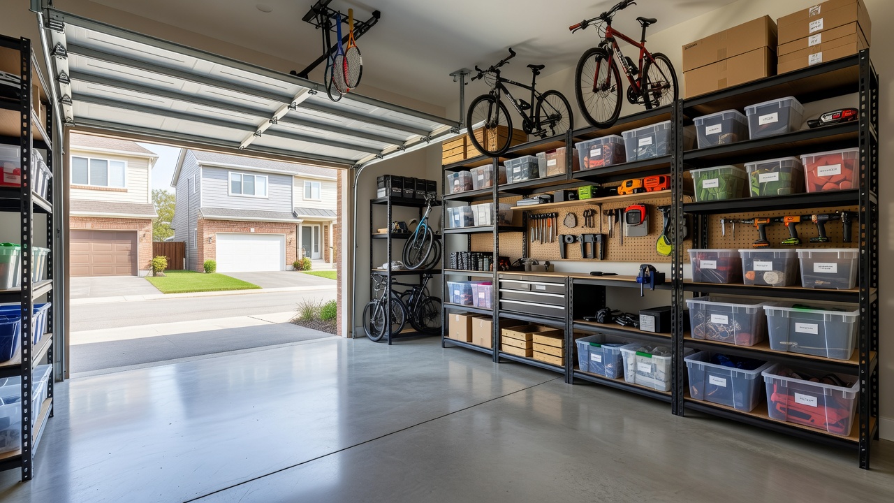 Before and after of garage cleaning in Markham