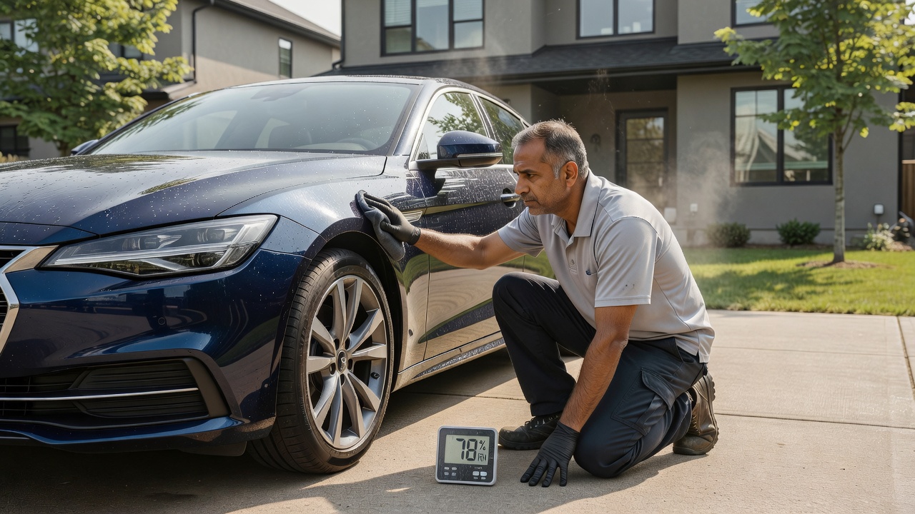 Vaughan car detailing affected by summer humidity
