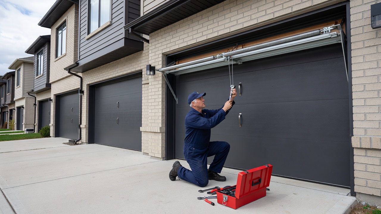 Townhouse garage door maintenance in Mississauga home improvement
