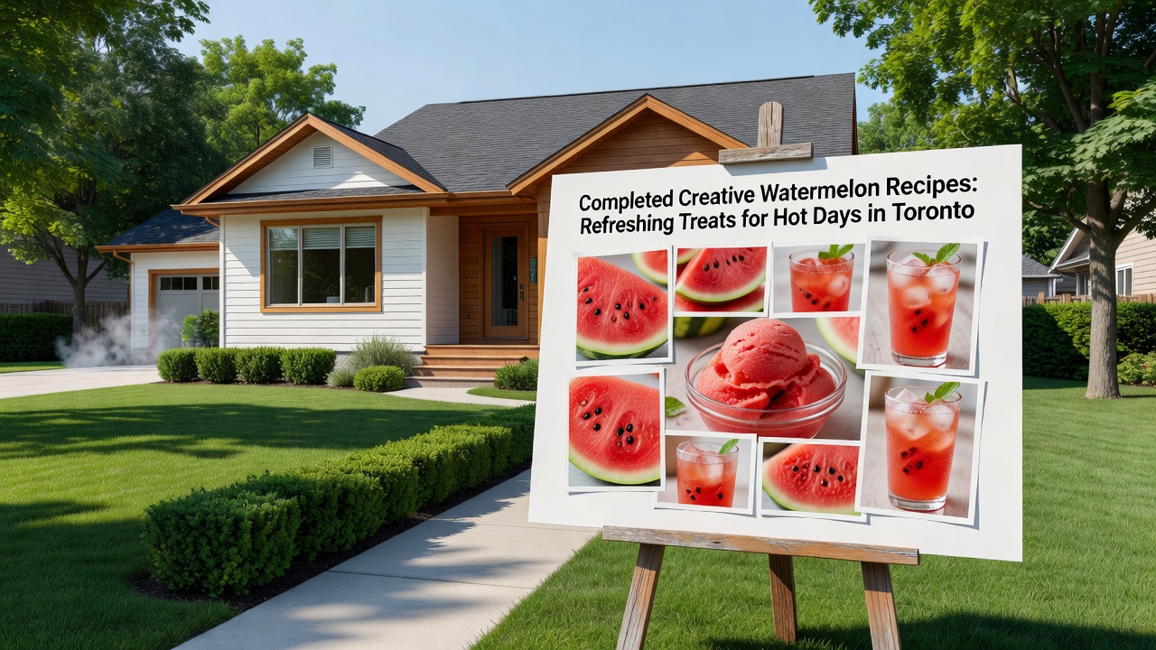 Refreshing watermelon drink for hot days in Mississauga