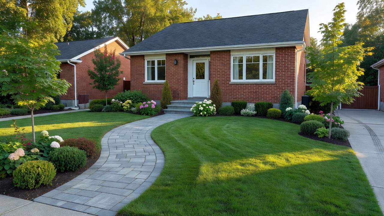 Landscaping project in a Toronto detached home front yard with permits