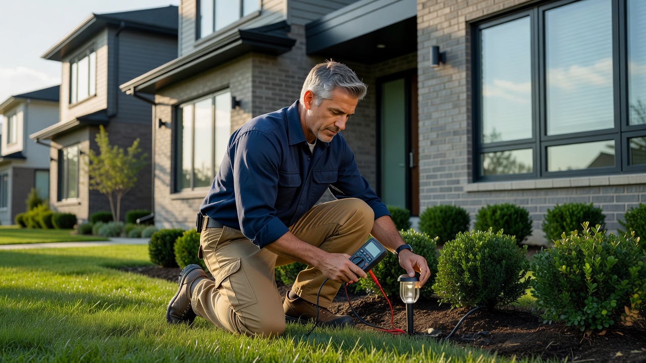Landscape lighting solutions by Etobicoke electrician