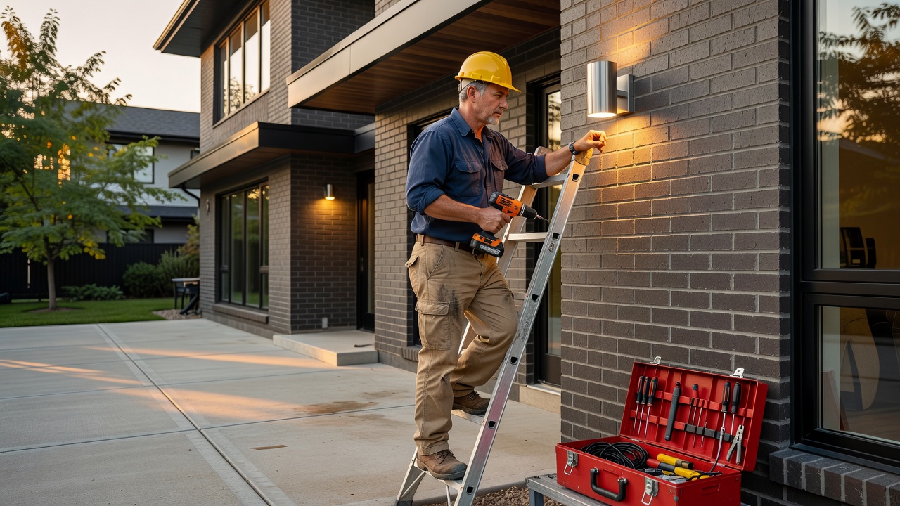 Outdoor lighting upgrade in a GTA detached home for summer evenings