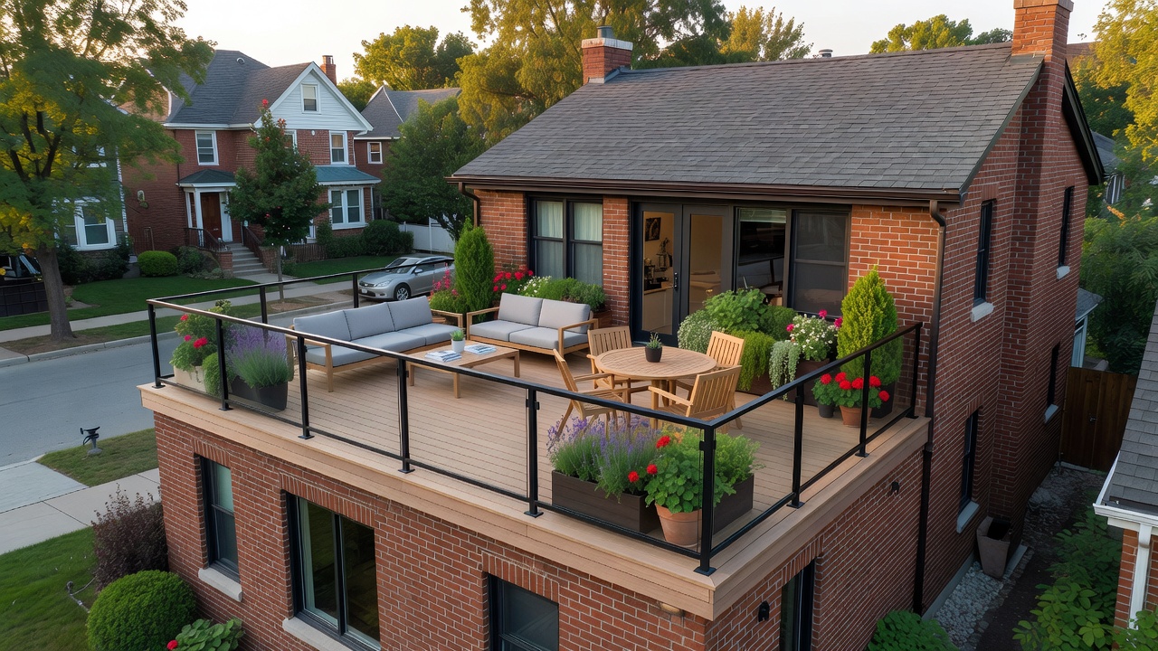 After transformation of flat roof in Toronto