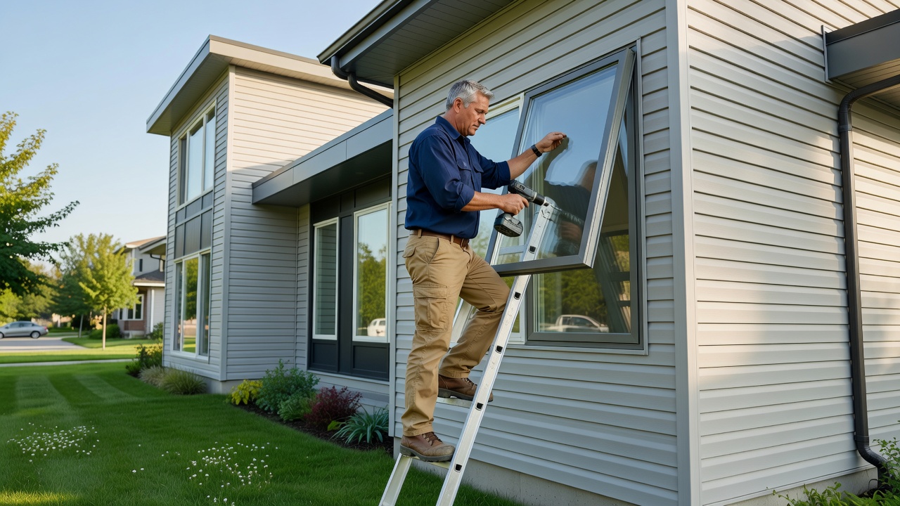Storm window installation in Vaughan
