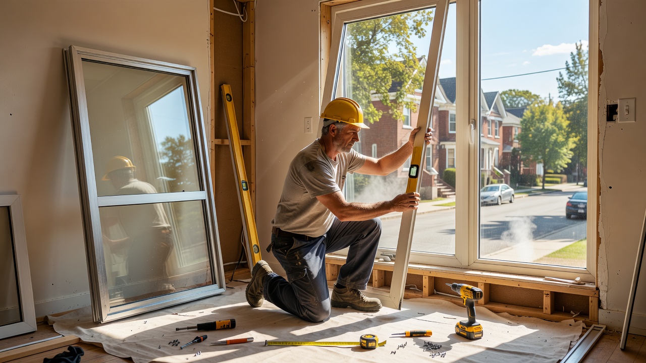 Vinyl vs aluminum window frames summer insulation in GTA detached homes
