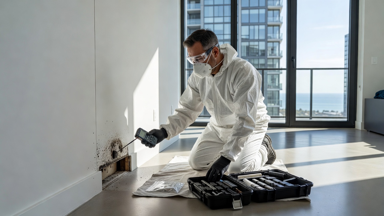 Professional summer interior mold inspection and remediation in GTA condos