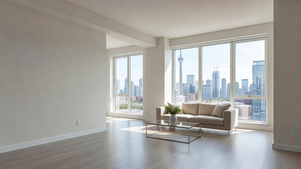 Mold remediation process in Toronto condo living room