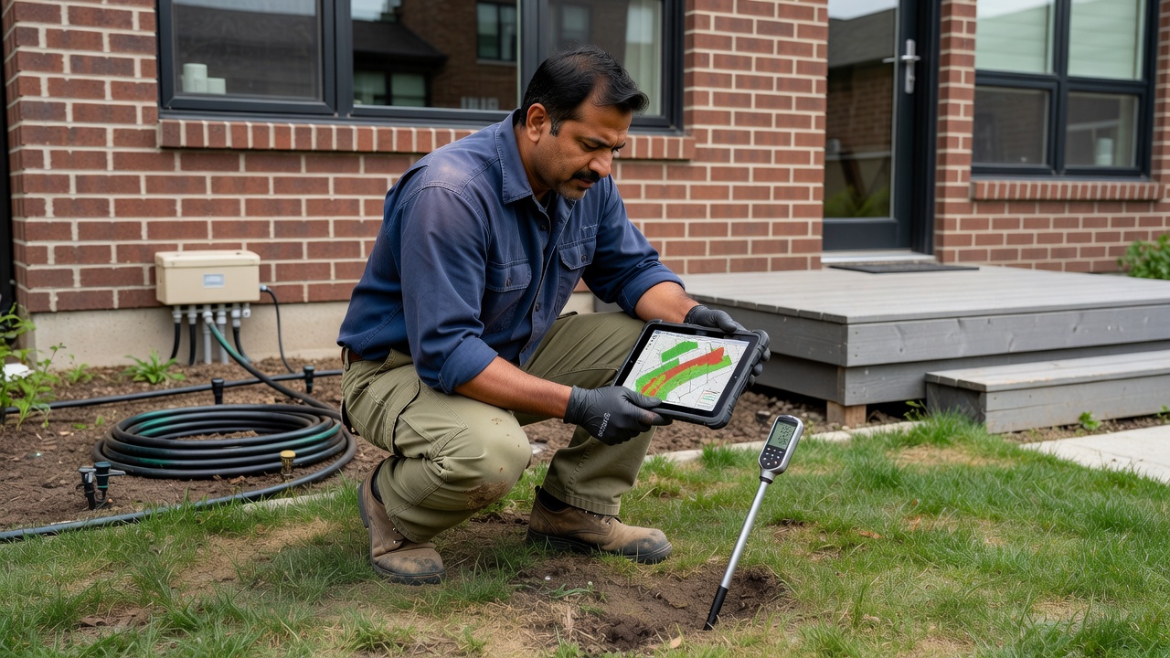 Landscape irrigation scheduling for GTA townhouse garden