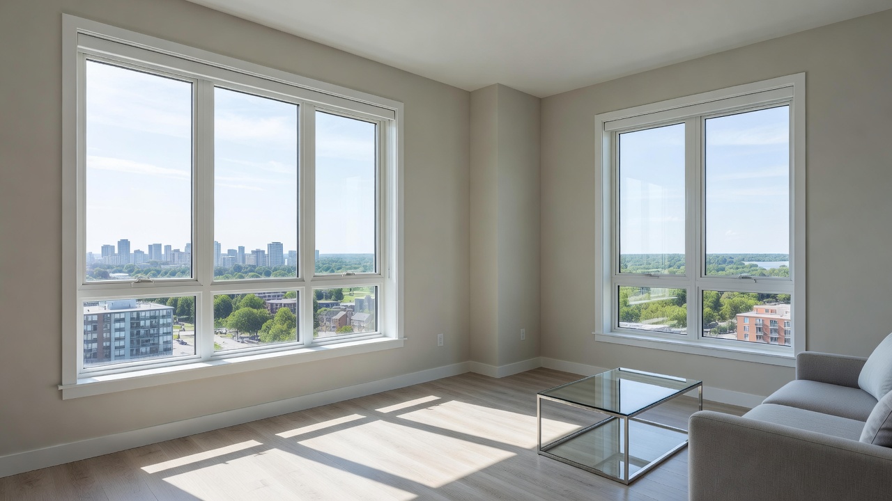 Carpenter doing Scarborough trim installation during window replacement