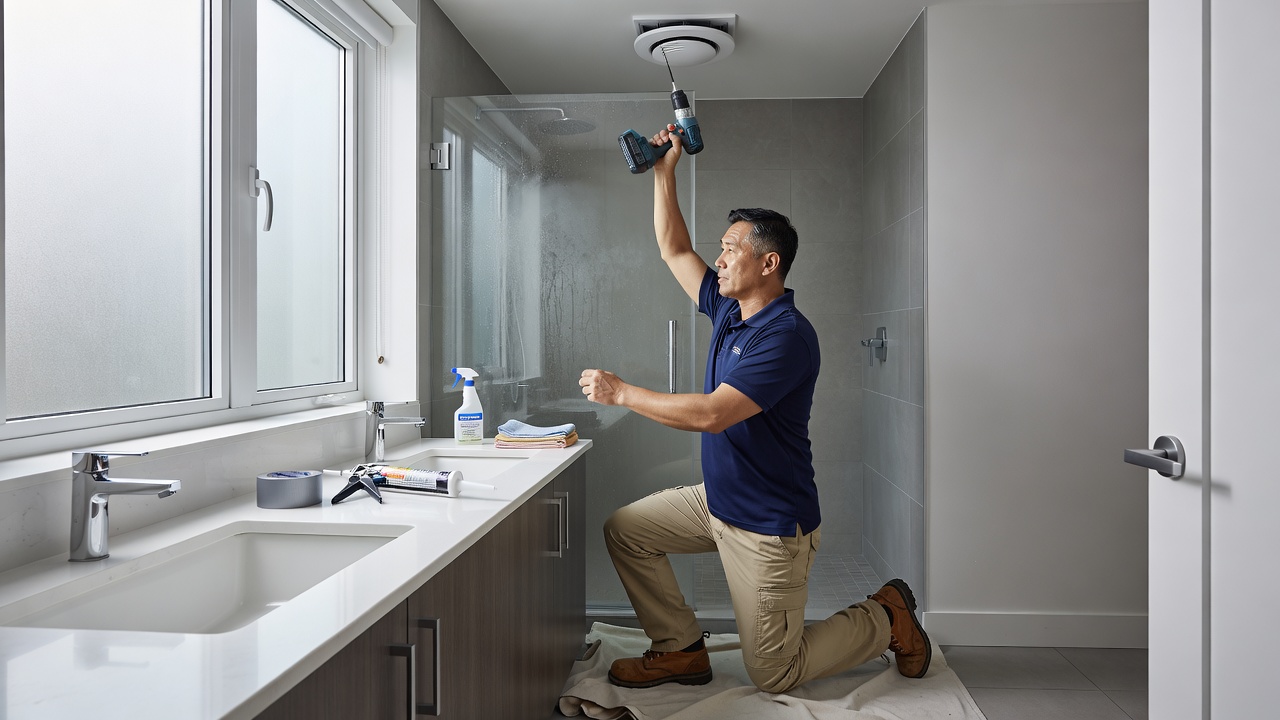Markham painting service preventing mold in condo bathroom