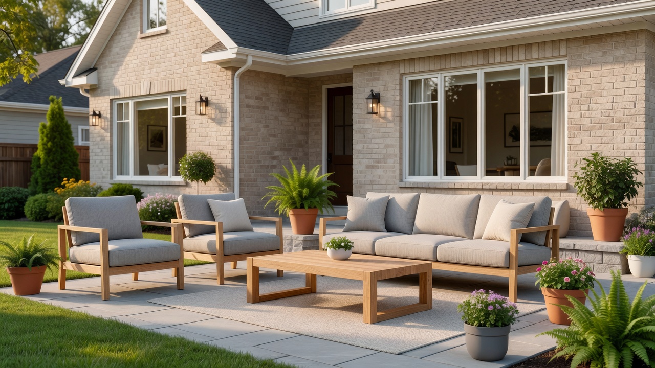 Summer outdoor living furniture for North York maintenance