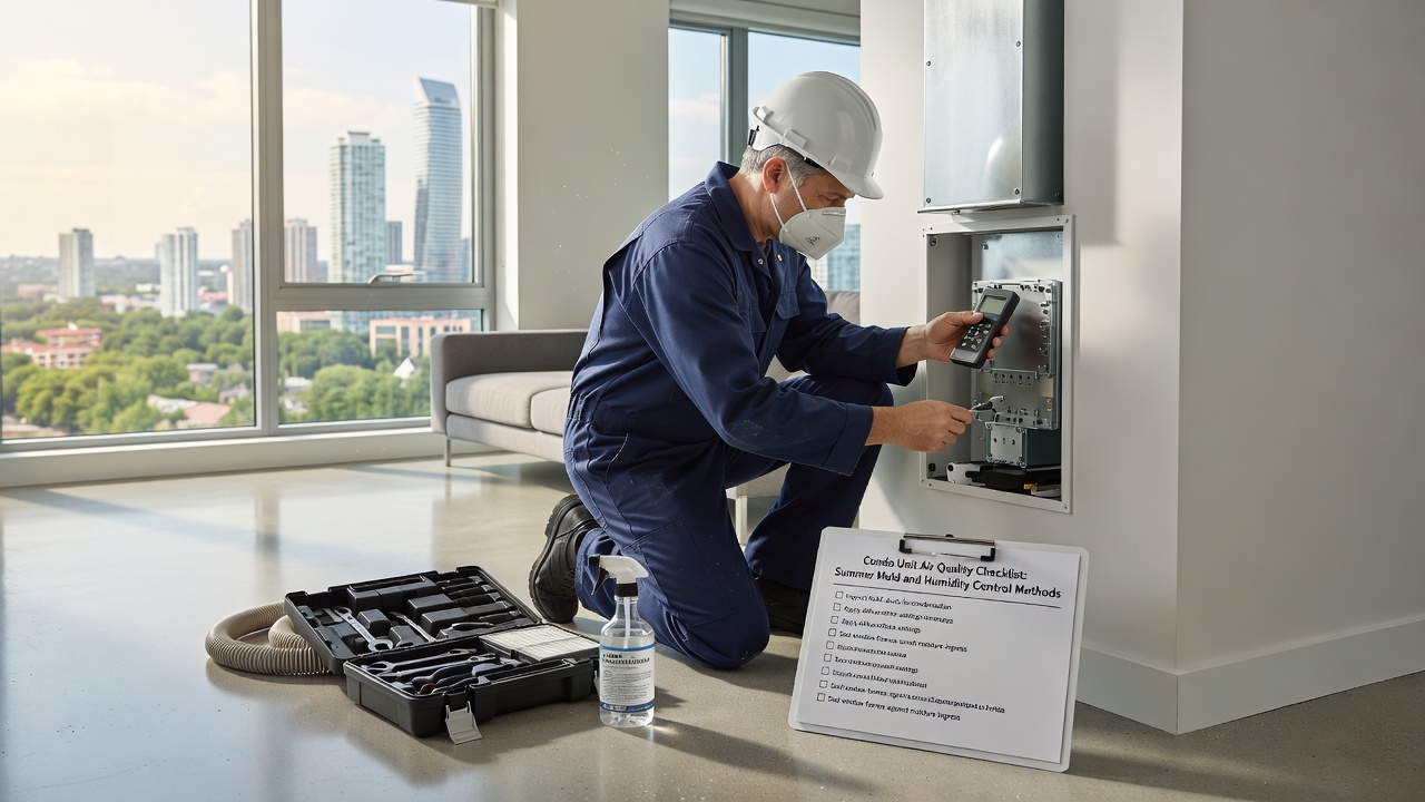 Condo air quality control for summer mold and humidity in Mississauga home maintenance