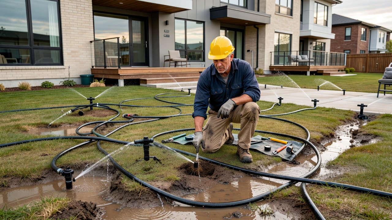 Lawn irrigation system setup for Scarborough home maintenance
