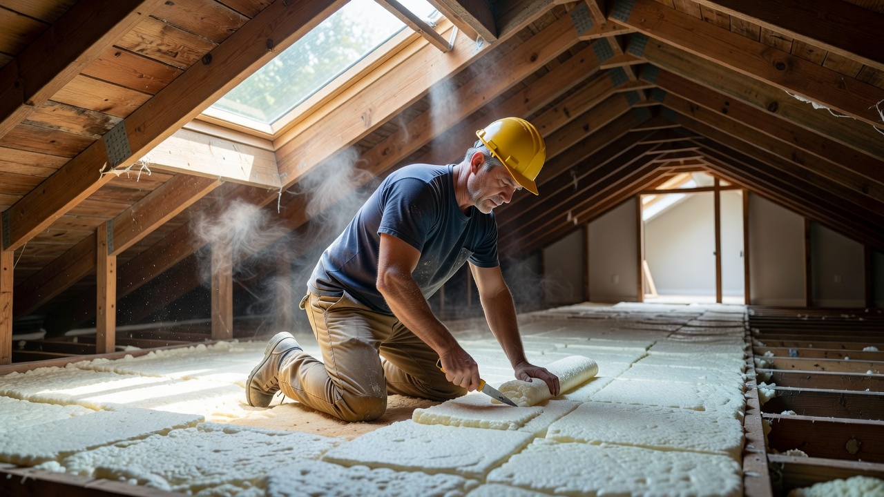 Attic insulation upgrade improving Burlington HVAC repair and comfort
