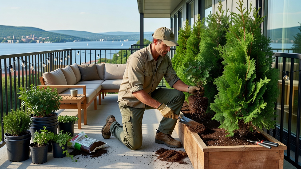Summer landscaping ideas for privacy in Burlington