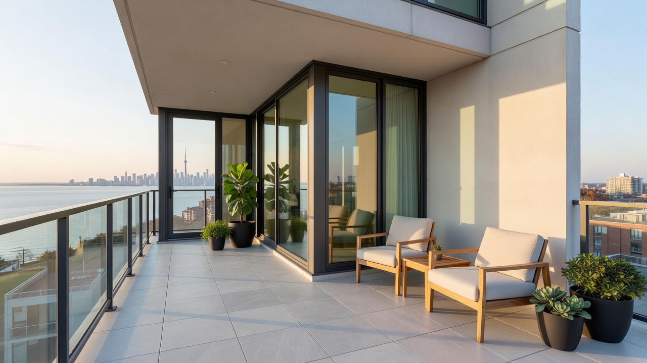 Safety inspection of balcony extension for Burlington home maintenance