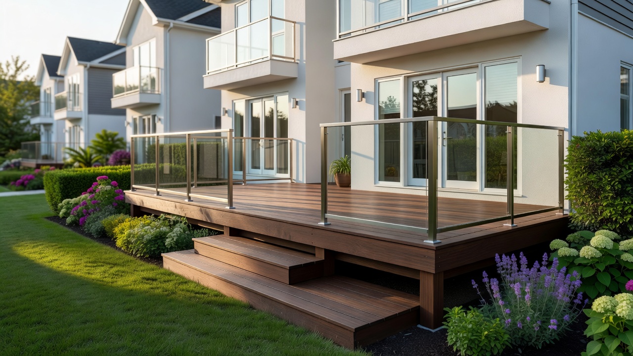 Home improvement deck extension project in Burlington