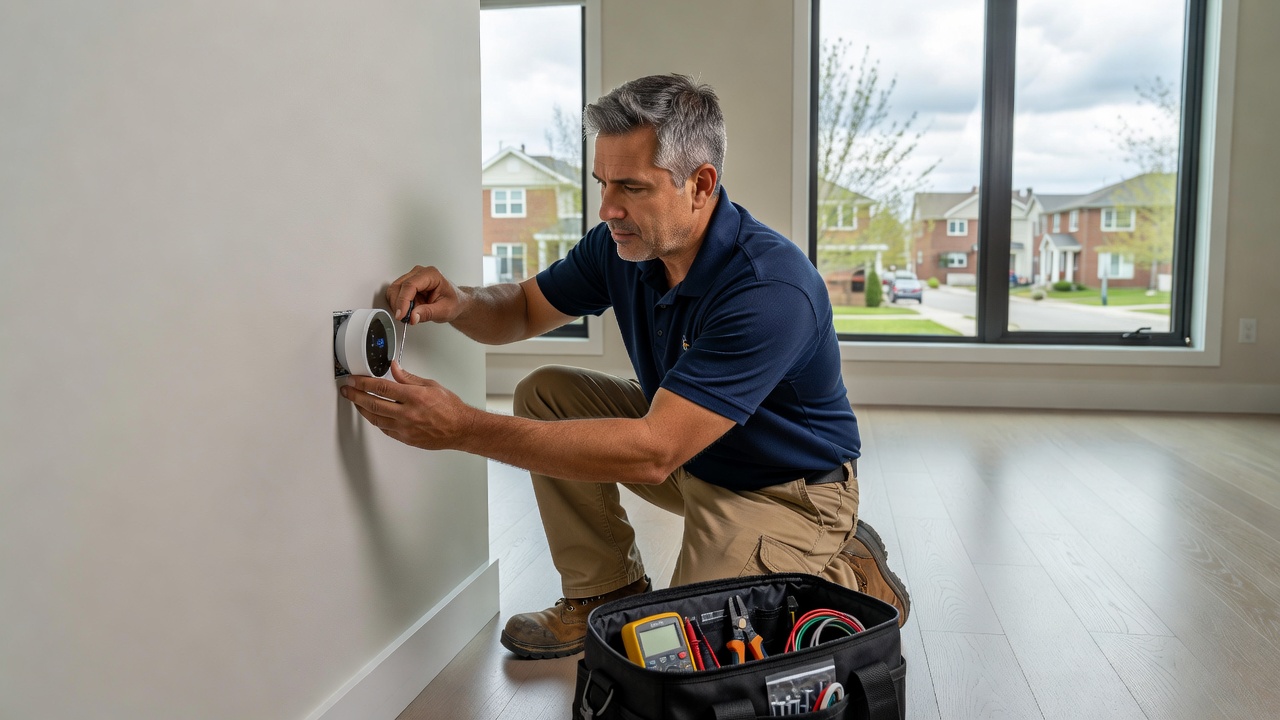 Smart thermostat installation helping reduce cooling costs in Toronto HVAC systems