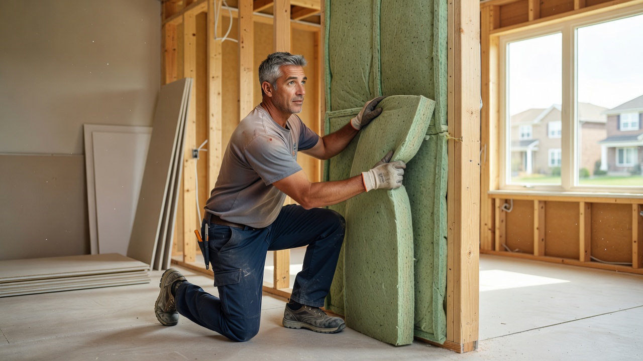 Green insulation used in Mississauga drywall installation