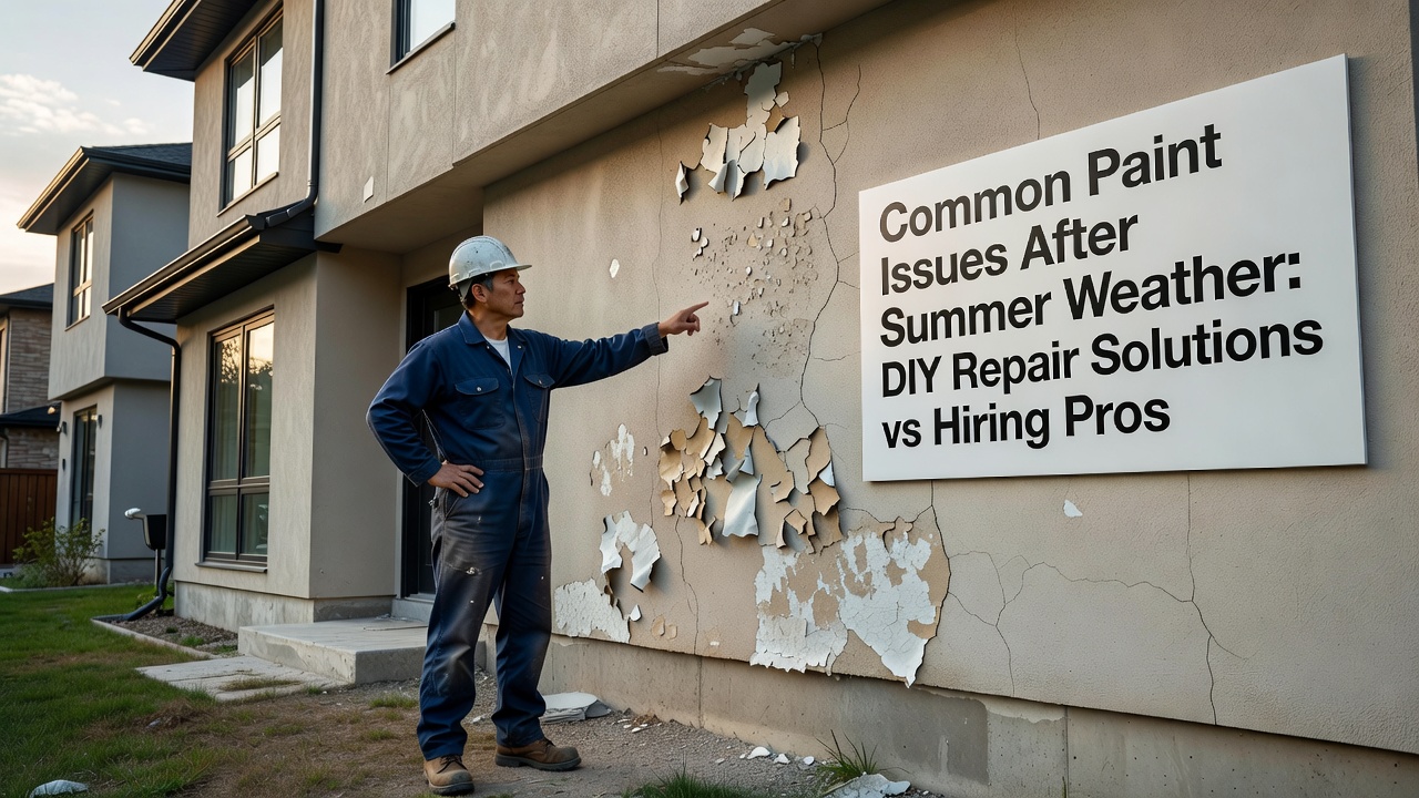 Common paint issues after summer weather in Toronto