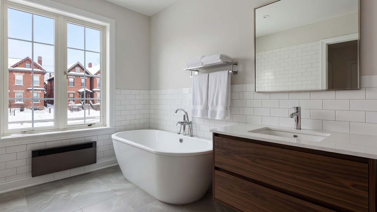 Winter upgrades in a Toronto bathroom remodel
