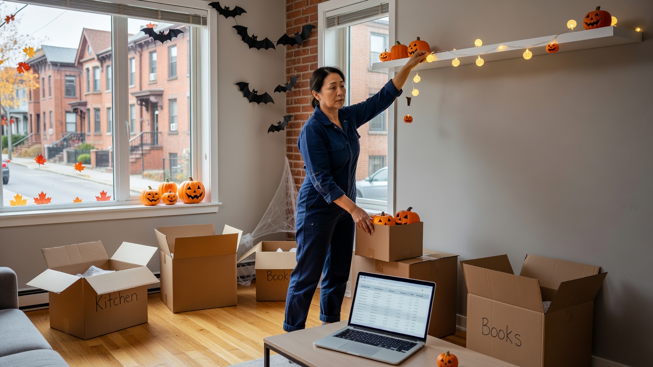 Halloween moving decorations and budget tips in Toronto