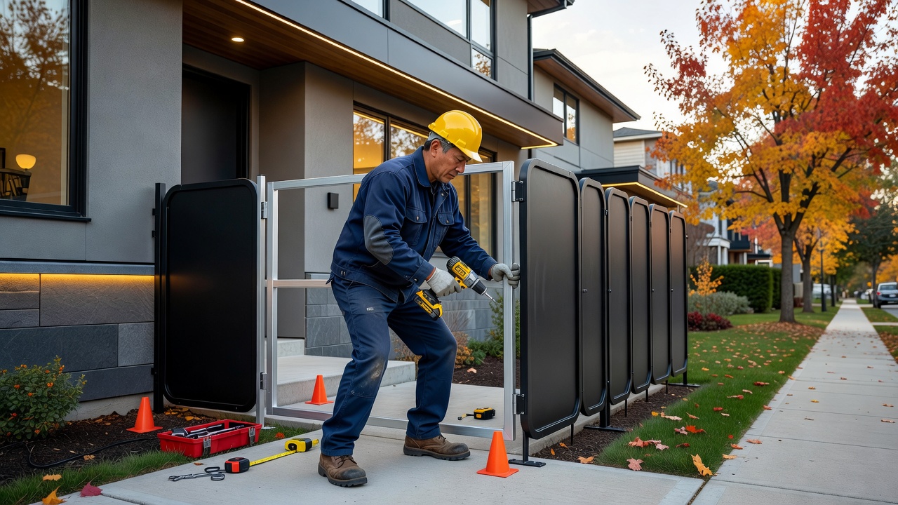 DIY Toronto fence installation for Halloween safety